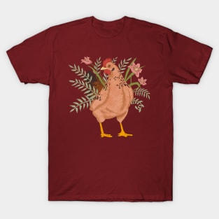 Floral Chicken T-Shirt